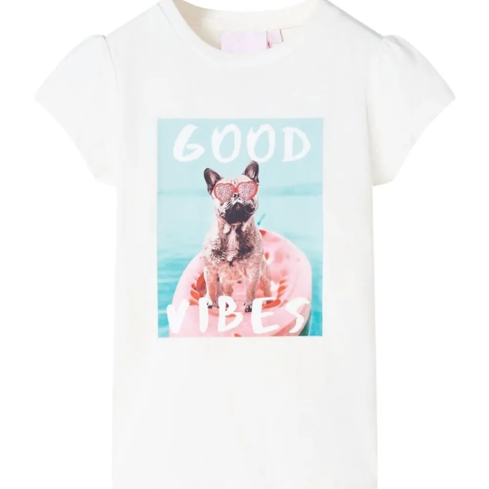 Kleding & Accessoires*vidaXL Kindershirt 140 Ecru