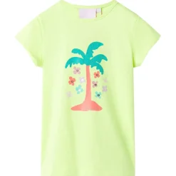 Kleding & Accessoires*vidaXL Kindershirt 116 fluorescerend Geel