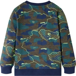 Kleding & Accessoires*vidaXL Kindershirt 128 gemêleerd donkerkakikleurig