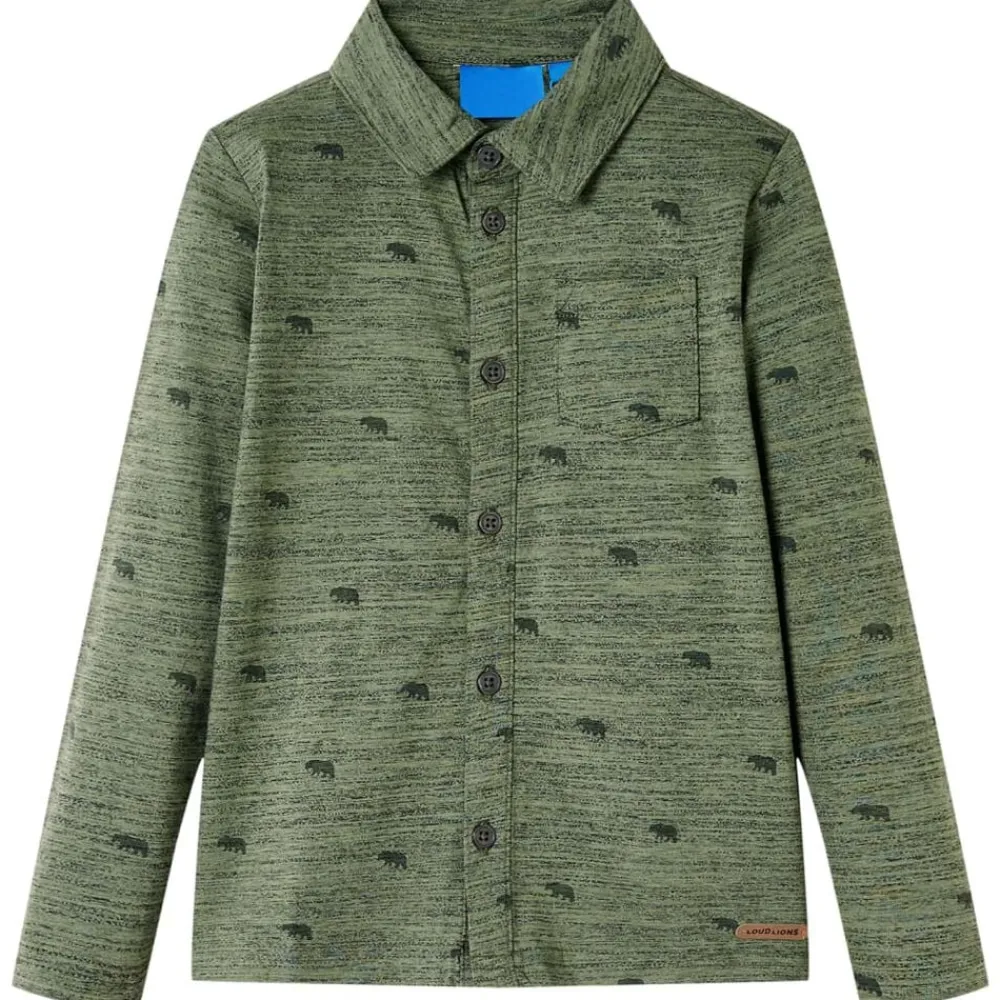 Kindershirt 104 gemêleerd kakikleurig>vidaXL Clearance