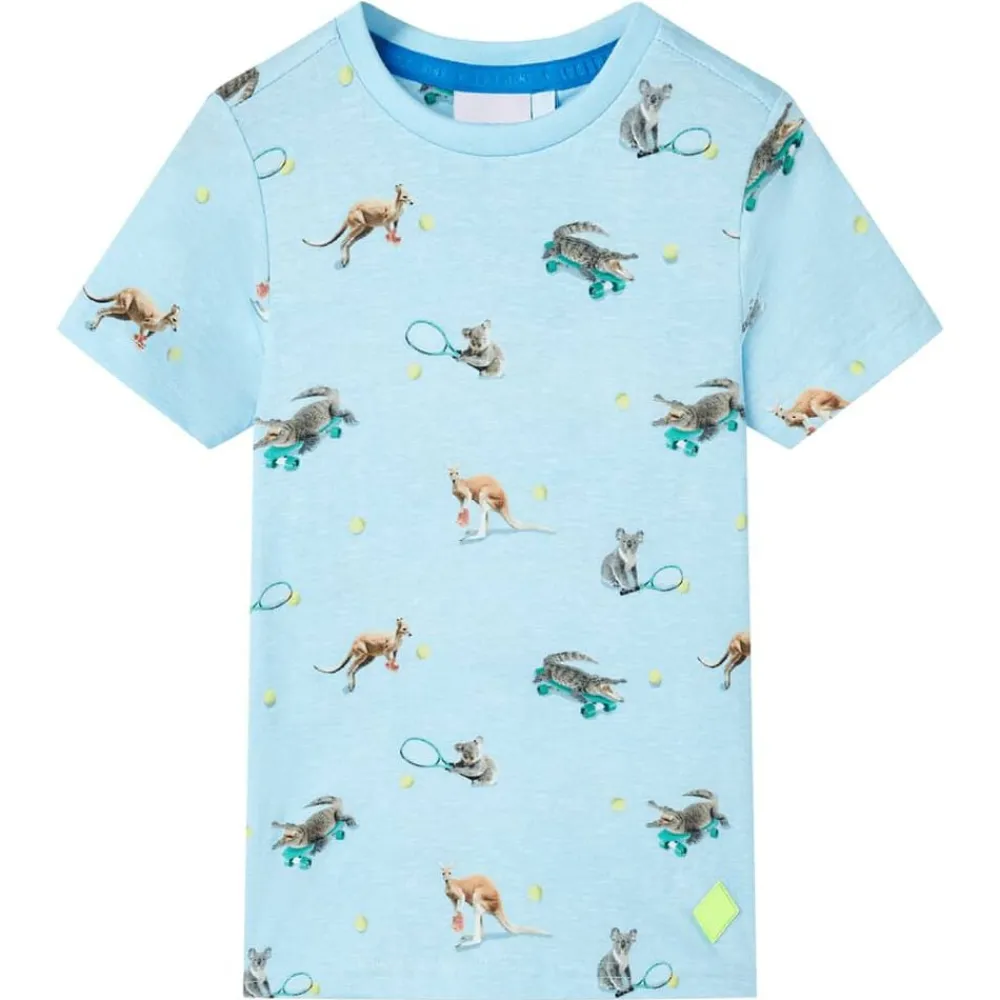 Kindershirt 116 gemêleerd lichtblauw>vidaXL Hot