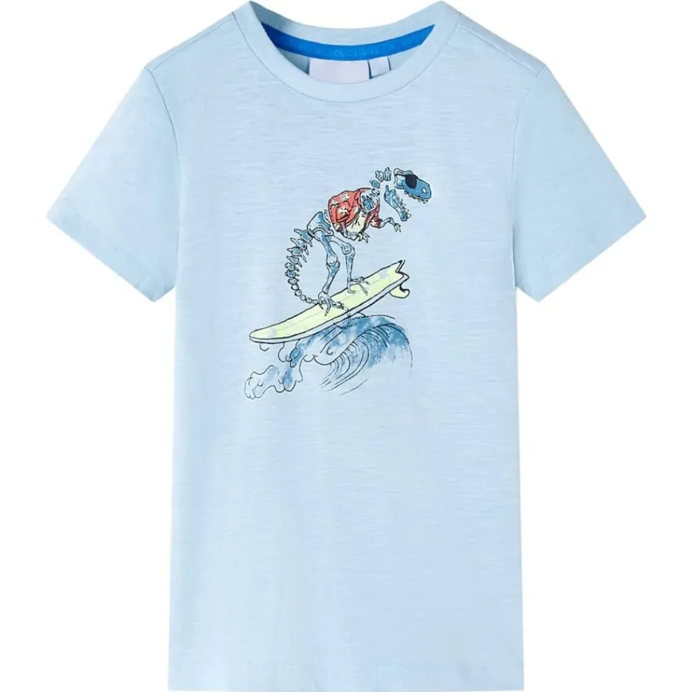 Kleding & Accessoires*vidaXL Kindershirt 128 lichtblauw
