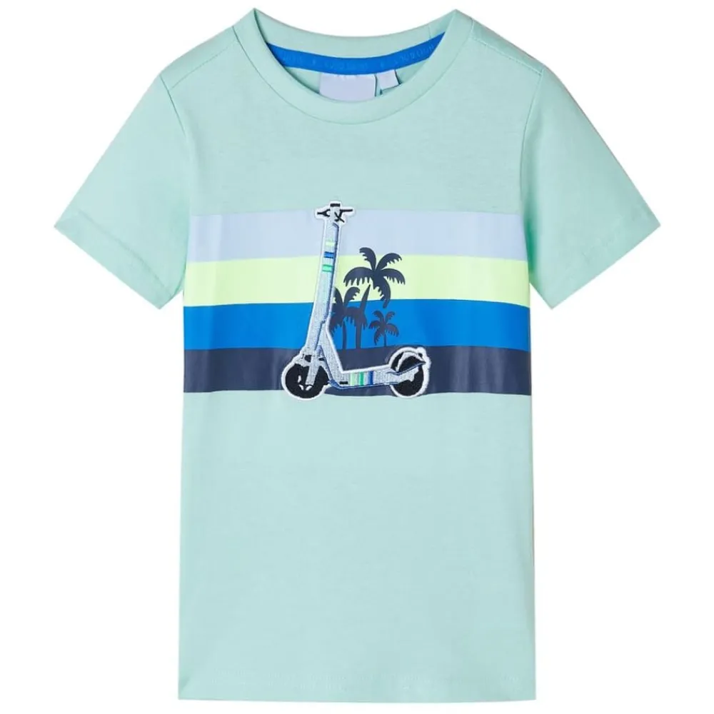 Kleding & Accessoires*vidaXL Kindershirt 140 lichtmint Mintgroen