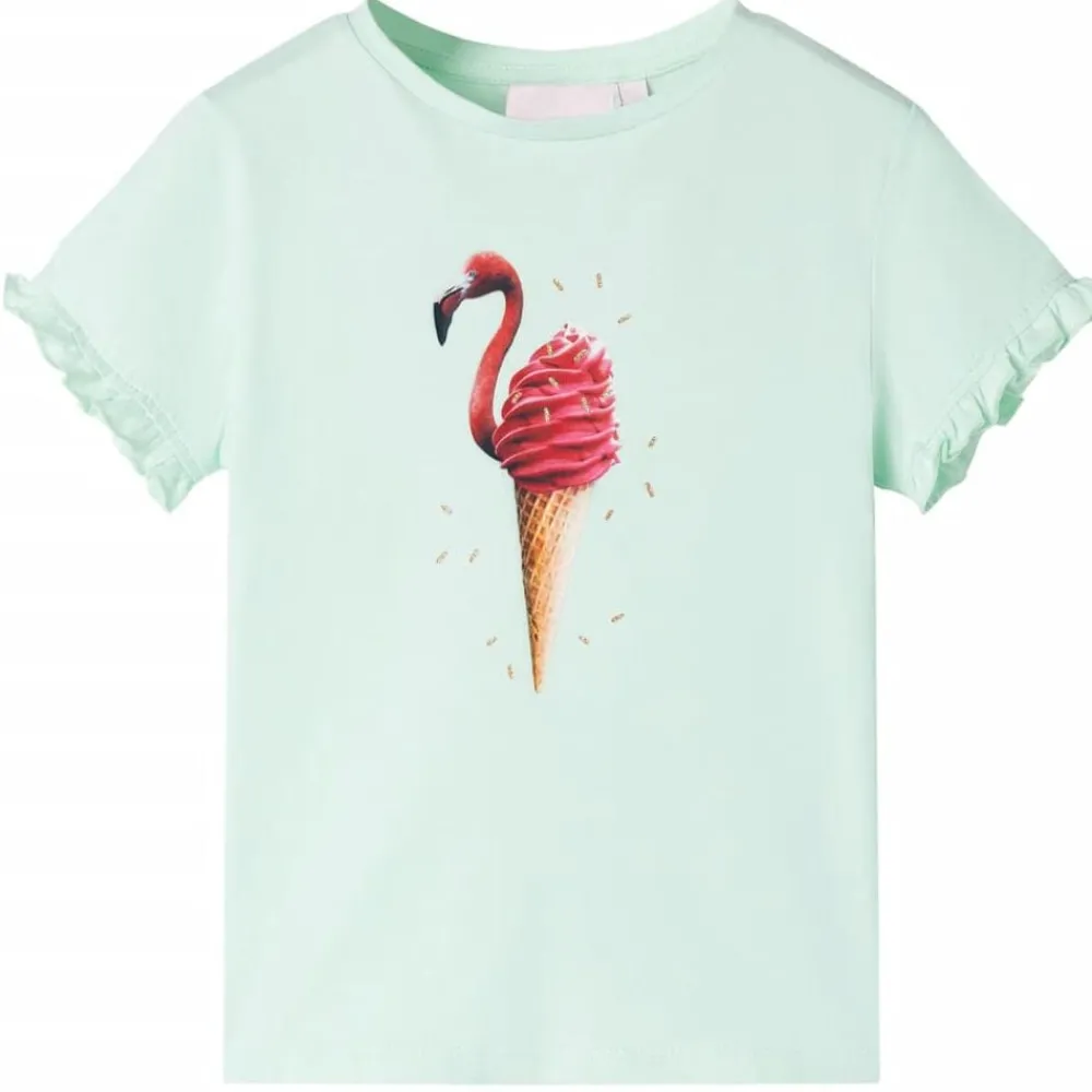Kleding & Accessoires*vidaXL Kindershirt 128 lichtmint Mintgroen