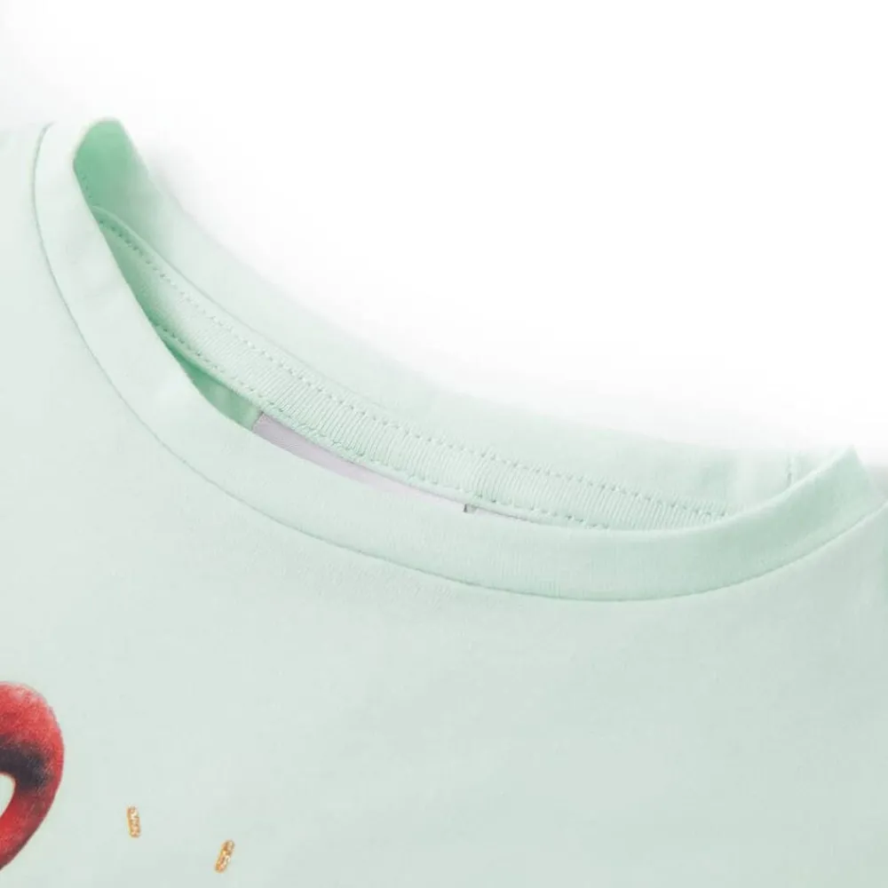 Kleding & Accessoires*vidaXL Kindershirt 128 lichtmint Mintgroen