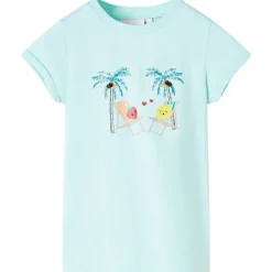 Kindershirt 128 lichtzeeblauw>vidaXL New