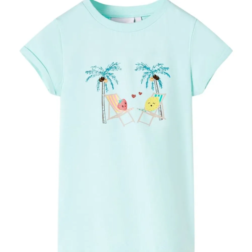 Kindershirt 128 lichtzeeblauw>vidaXL New