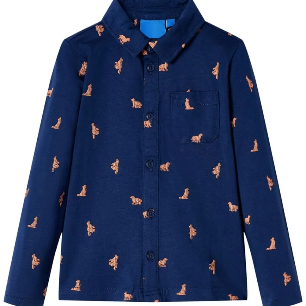 Kindershirt 104 marineblauw>vidaXL Clearance