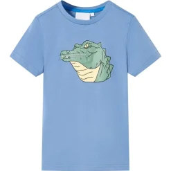 Kleding & Accessoires*vidaXL Kindershirt 128 midden Blauw