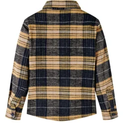 Kindershirt geruit 92 geel en zwart>vidaXL