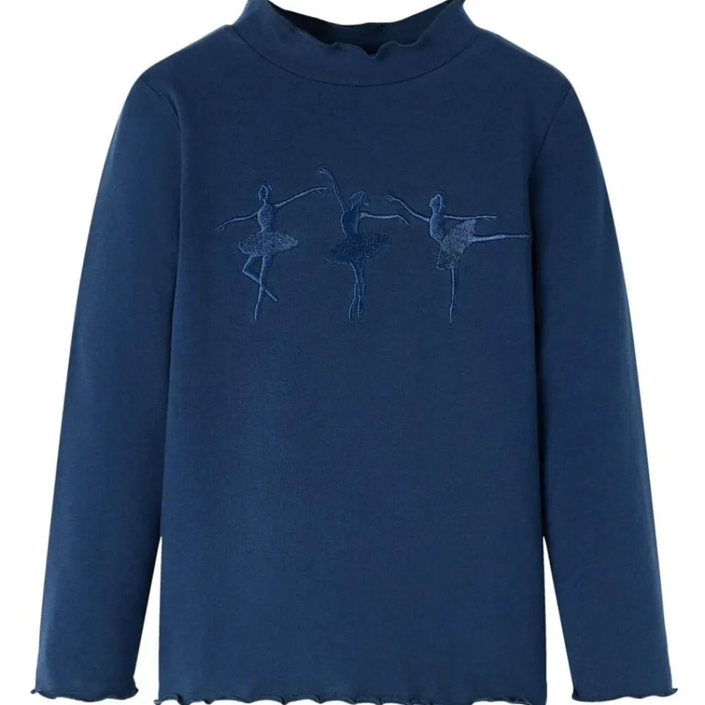 Kleding & Accessoires*vidaXL Kindershirt lange mouwen 104 Marineblauw