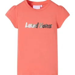 Kleding & Accessoires*vidaXL Kindershirt met kapmouwen 116 kleurig Koraal