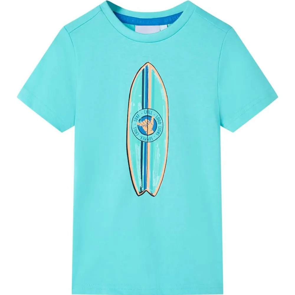 Kindershirt met korte mouwen 116 zeeblauw>vidaXL Clearance
