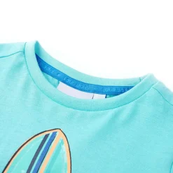 Kindershirt met korte mouwen 116 zeeblauw><noscript><img width=