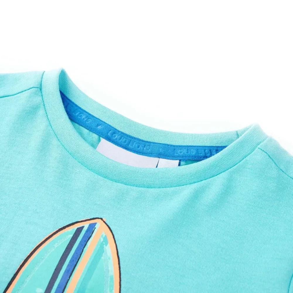 Kindershirt met korte mouwen 116 zeeblauw>vidaXL Clearance