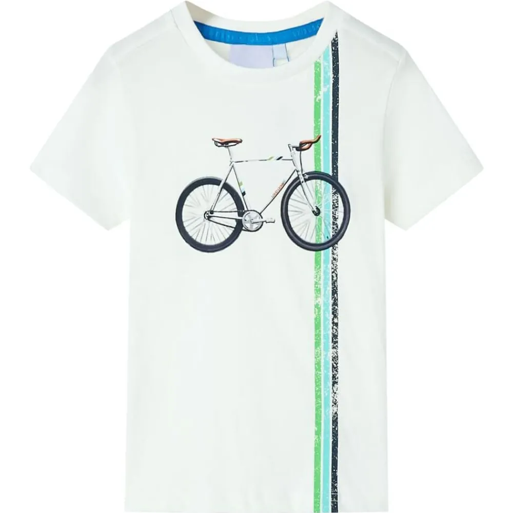 Kleding & Accessoires*vidaXL Kindershirt met korte mouwen 140 Ecru