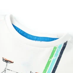 Kleding & Accessoires*vidaXL Kindershirt met korte mouwen 140 Ecru