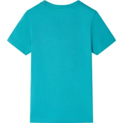 Kleding & Accessoires*vidaXL Kindershirt met korte mouwen 128 donkermintkleurig Mintgroen