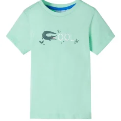Kleding & Accessoires*vidaXL Kindershirt met korte mouwen 92 licht Groen