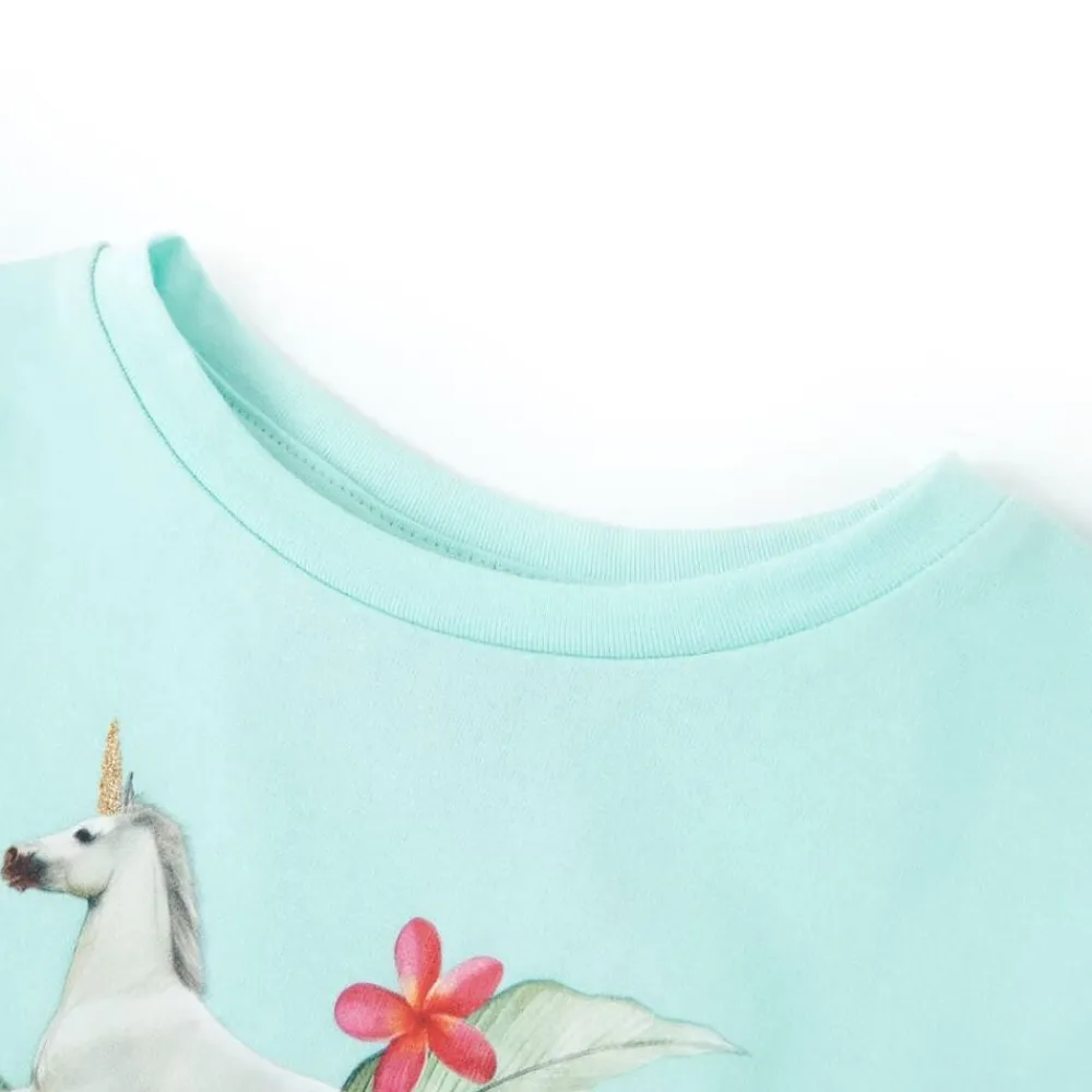 Kindershirt met korte mouwen 104 lichtzeeblauw>vidaXL Best