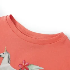 Kleding & Accessoires*vidaXL Kindershirt met korte mouwen 104 kleurig Koraal