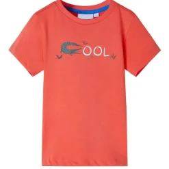 Kleding & Accessoires*vidaXL Kindershirt met korte mouwen 116 licht Rood