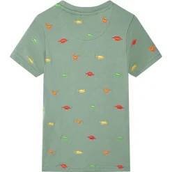 Kindershirt met korte mouwen 104 kakikleurig>vidaXL Discount