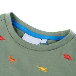 Kindershirt met korte mouwen 104 kakikleurig><noscript><img width=