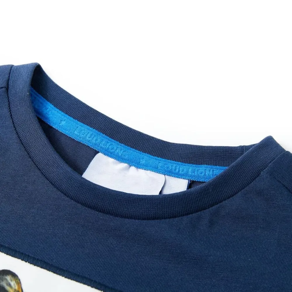 Kleding & Accessoires*vidaXL Kindershirt met korte mouwen 128 donker Blauw