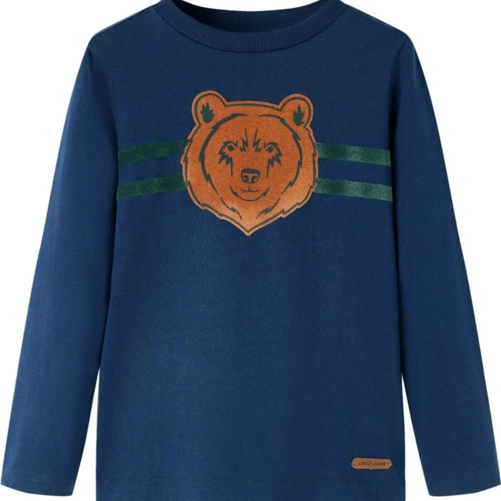 Kleding & Accessoires*vidaXL Kindershirt met lange mouwen 92 Marineblauw