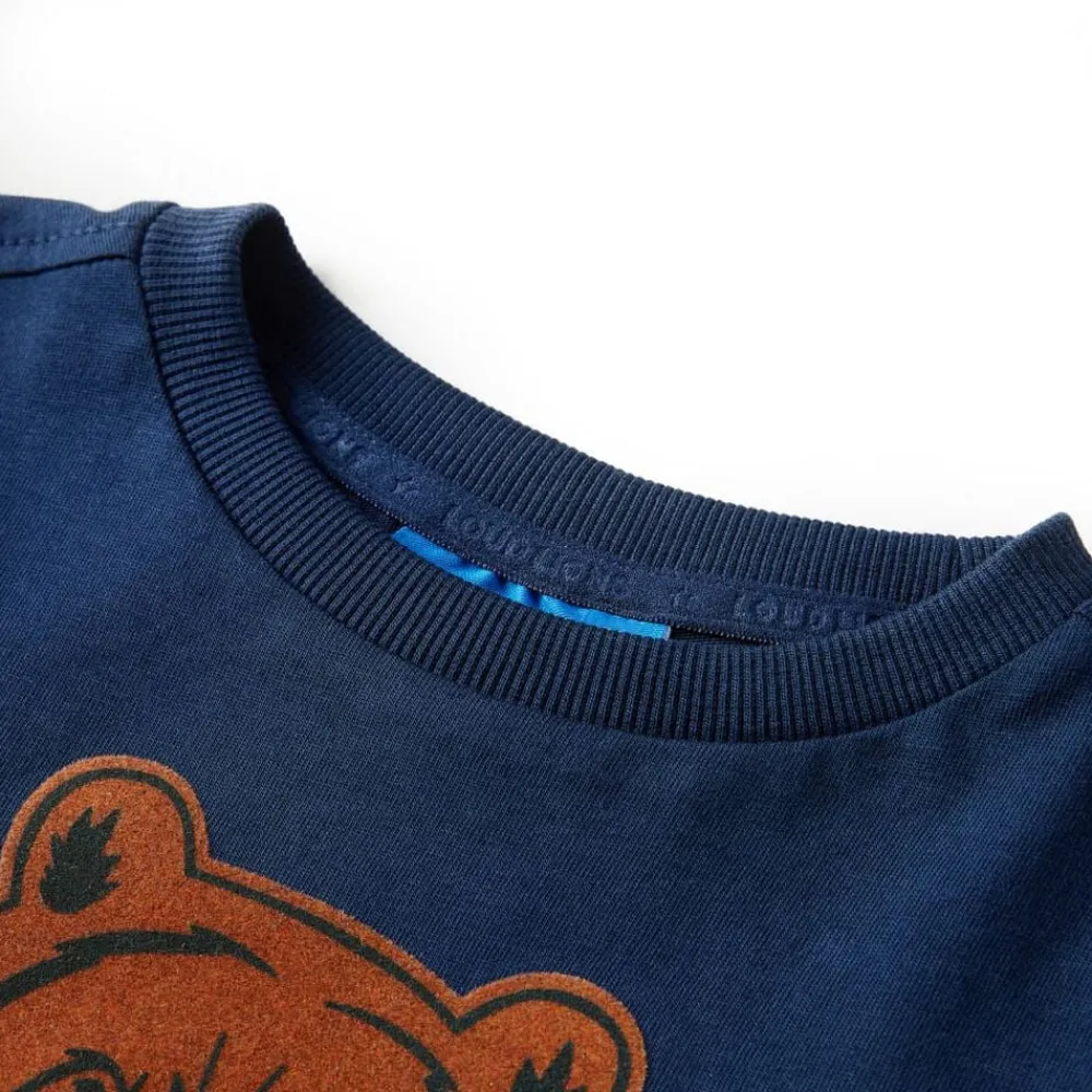 Kleding & Accessoires*vidaXL Kindershirt met lange mouwen 92 Marineblauw