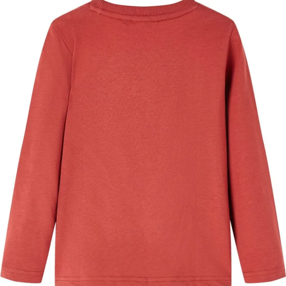 Kleding & Accessoires*vidaXL Kindershirt met lange mouwen 92 bruin Rood