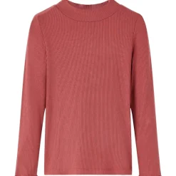 Kindershirt met lange mouwen en lage col 104 bruin>vidaXL