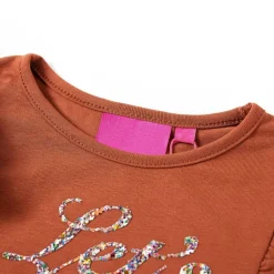 Kleding & Accessoires*vidaXL Kindershirt met lange mouwen 128 kleurig Cognac