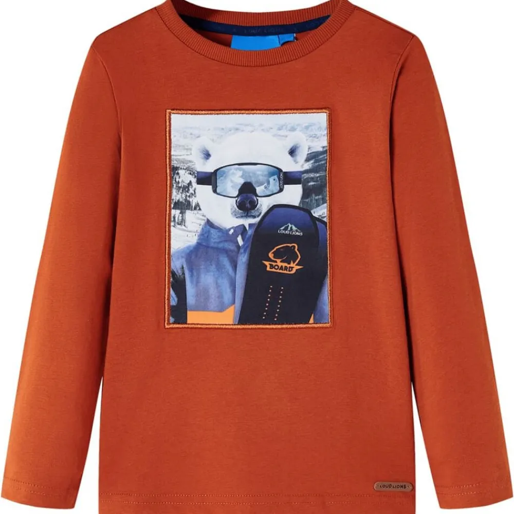 Kindershirt met lange mouwen 104 lichtroestkleurig>vidaXL Discount