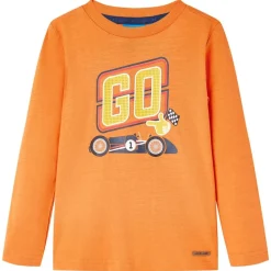 Kleding & Accessoires*vidaXL Kindershirt met lange mouwen 92 donker Oranje