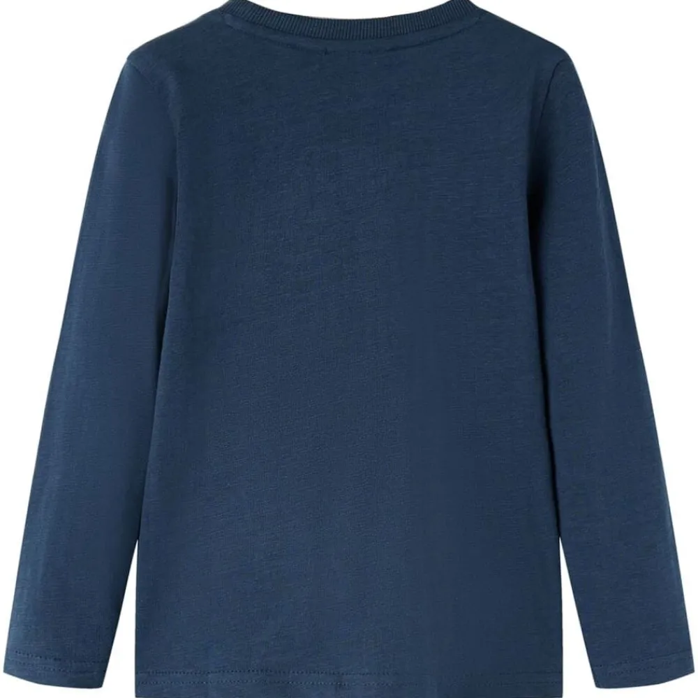 Kindershirt met lange mouwen 104 gemêleerd marineblauw>vidaXL Hot