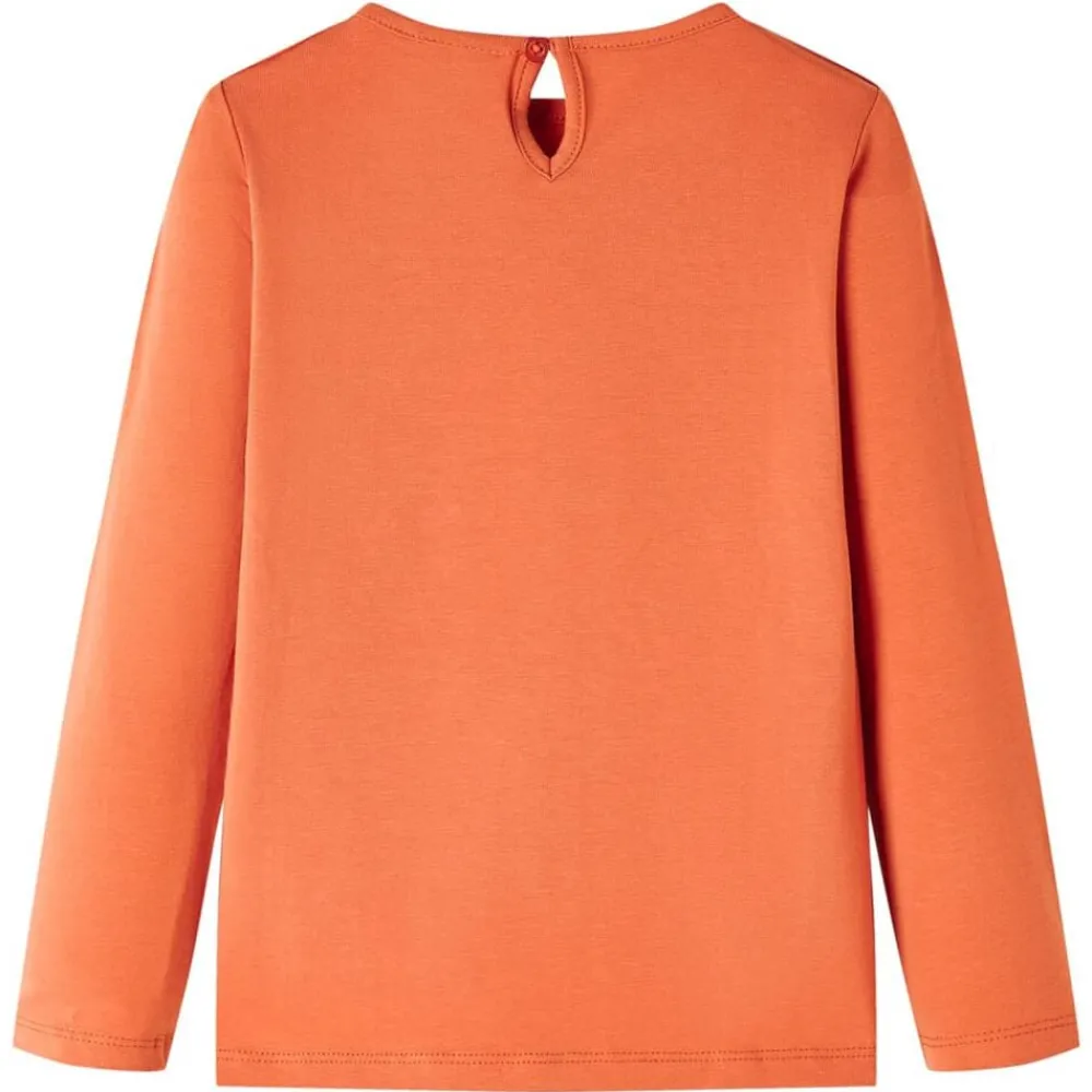 Kindershirt met lange mouwen 116 bruin>vidaXL Best