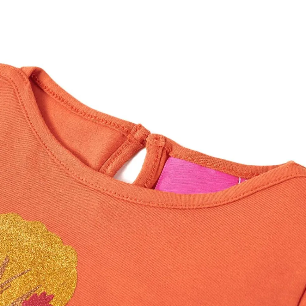 Kindershirt met lange mouwen 116 bruin>vidaXL Best
