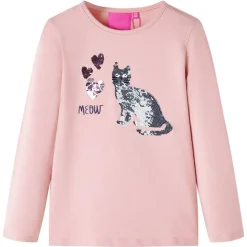 Kleding & Accessoires*vidaXL Kindershirt met lange mouwen 92 lichtroze