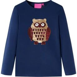 Kleding & Accessoires*vidaXL Kindershirt met lange mouwen 92 Marineblauw