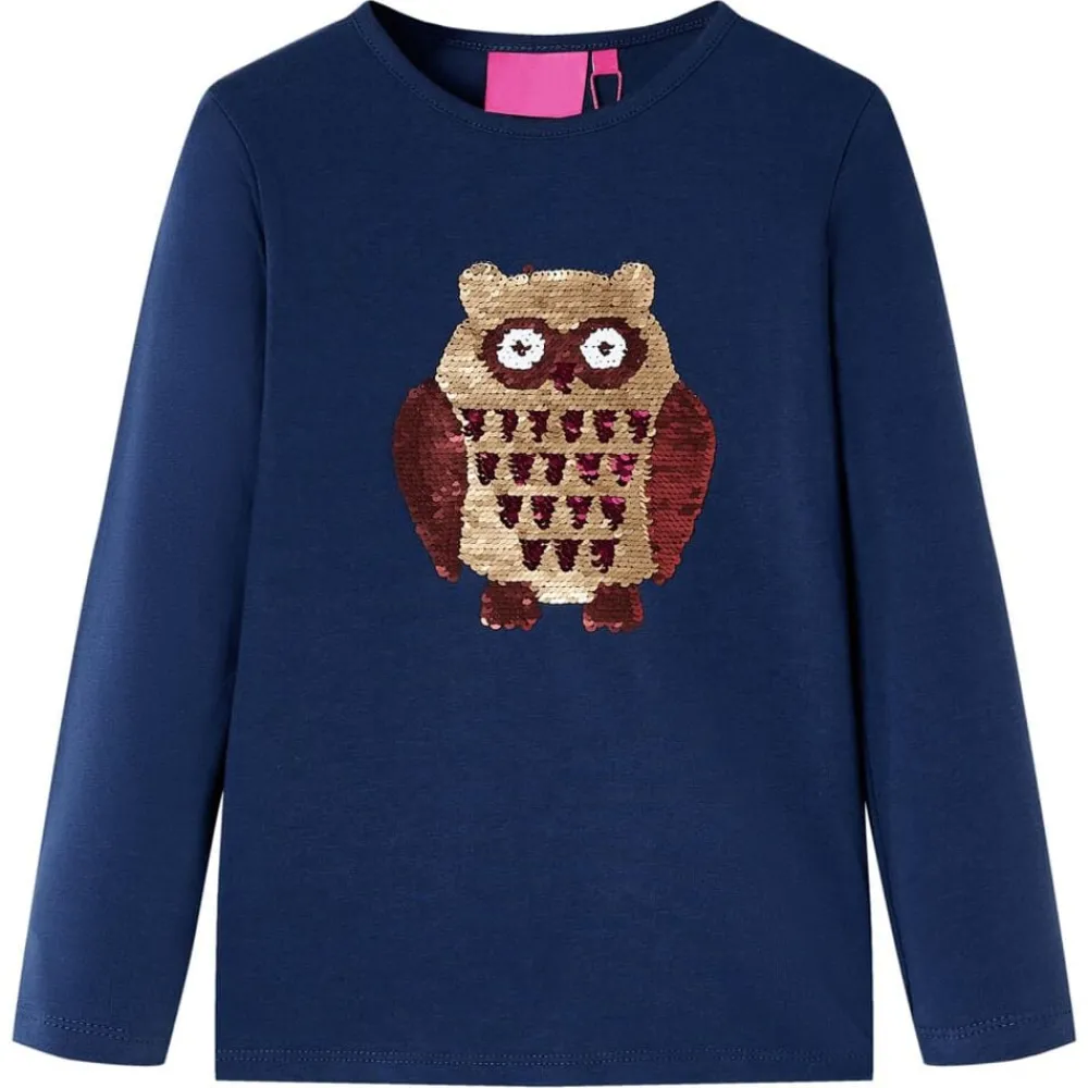 Kleding & Accessoires*vidaXL Kindershirt met lange mouwen 92 Marineblauw