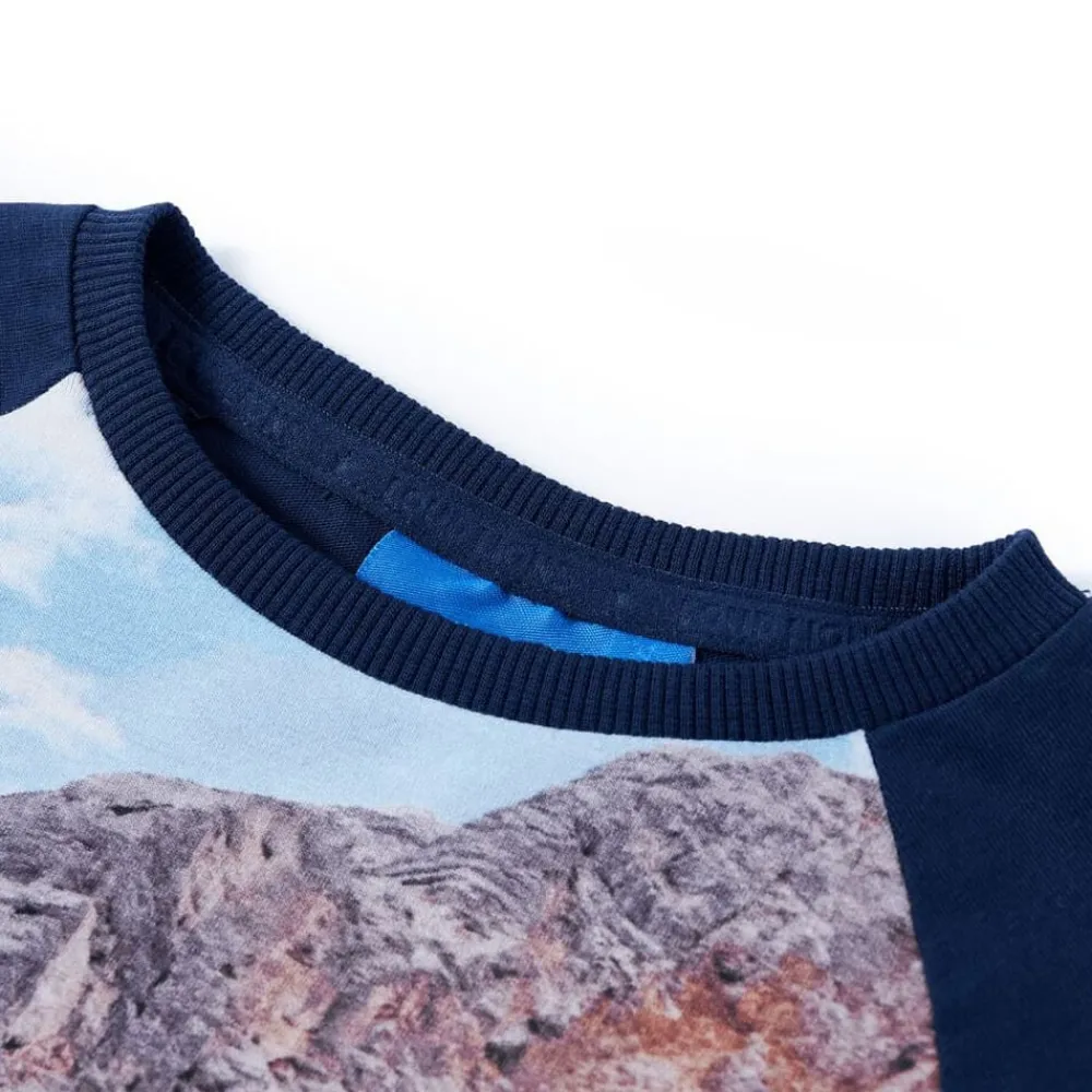Kindershirt met lange mouwen 104 marineblauw>vidaXL New