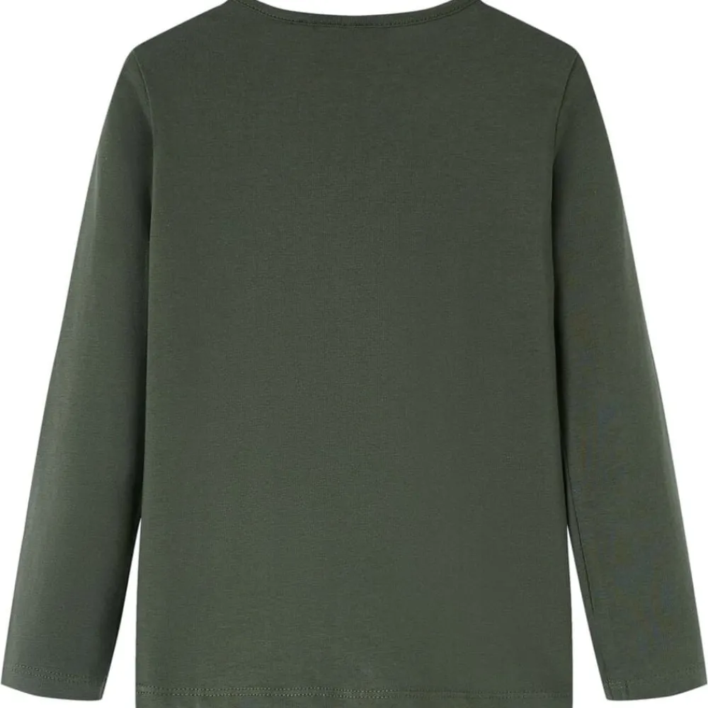 Kleding & Accessoires*vidaXL Kindershirt met lange mouwen 92 kleurig Kaki