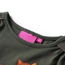 Kleding & Accessoires*vidaXL Kindershirt met lange mouwen 92 kleurig Kaki