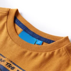 Kindershirt met lange mouwen 104 donkerokerkleurig><noscript><img width=