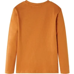 Kleding & Accessoires*vidaXL Kindershirt met lange mouwen 92 donkerokerkleurig