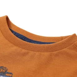 Kleding & Accessoires*vidaXL Kindershirt met lange mouwen 92 donkerokerkleurig