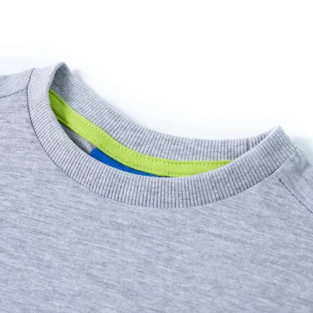 Kleding & Accessoires*vidaXL Kindershirt met lange mouwen 104 gemêleerd Grijs