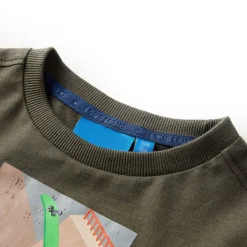 Kleding & Accessoires*vidaXL Kindershirt met lange mouwen 104 kakikleurig
